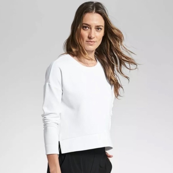 Athleta Tops - Athleta Modern Sweatshirt in White